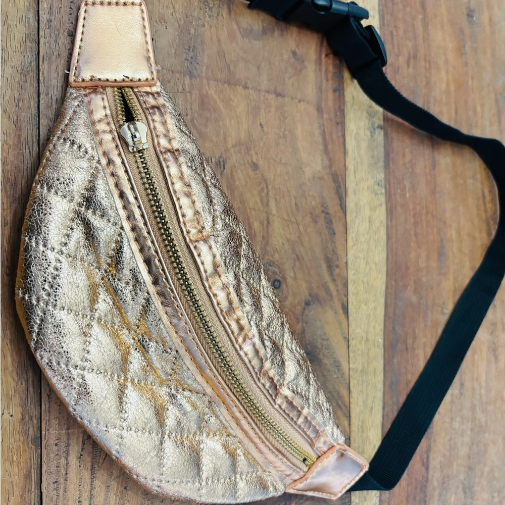 Tiny Treat by Zomi Gems Shimmering Gold QuiltedFanny Pack